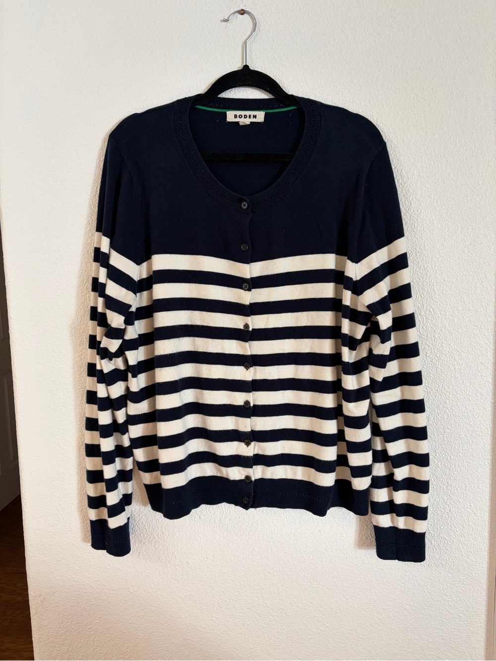 Boden navy blue cardigan size XL